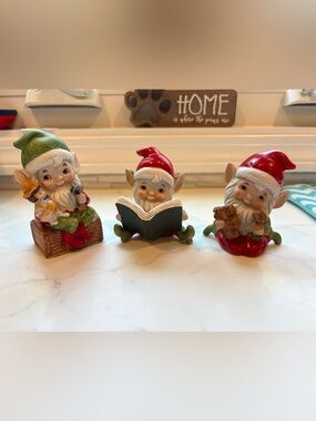 🎾Homco Set Elf Figurines (3)
